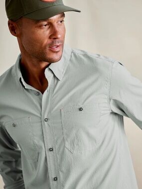 Orvis Light Sage Casual Button-Down Shirt